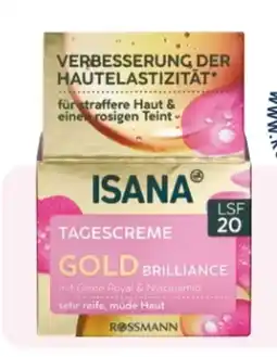 Rossmann Isana Gold Brilliance Tagescreme Angebot
