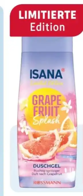 Rossmann Isana Duschgel Grapefruit Splash Angebot