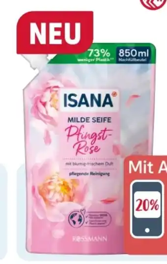 Rossmann Isana Milde Seife Pfingstrose Angebot