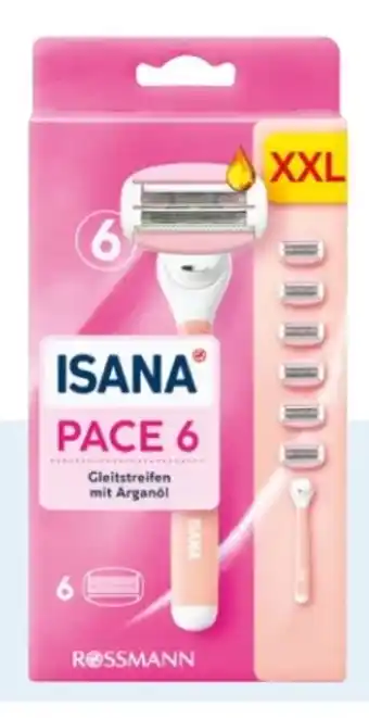 Rossmann Isana Pace 6 Lady Rasierer XXL Angebot