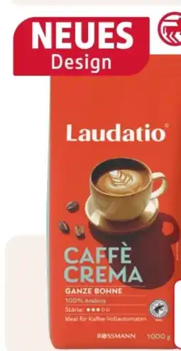 Rossmann Laudatio Ganze Bohne Caffè Crema Angebot