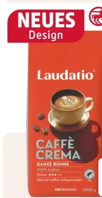 Rossmann Laudatio Ganze Bohne Caffè Crema Angebot