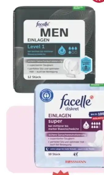 Rossmann Facelle Diskret Hygiene-Einlagen Men Angebot