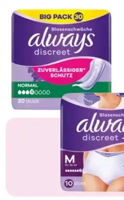 Rossmann Always Discreet Big Pack Angebot