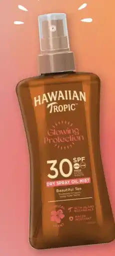Rossmann Hawaiian Tropic Glowing Protection Dry Spray Oil Mist LSF 30 Angebot