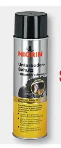B1 Discount Baumarkt Nigrin Unterbodenschutz Spray Angebot