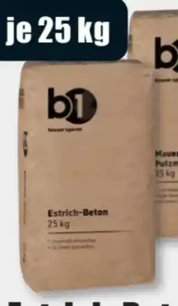 B1 Discount Baumarkt B1 Estrichbeton Angebot
