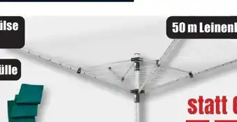 B1 Discount Baumarkt Leifheit Wäscheschirm Linolift 500 Deluxe Angebot