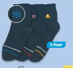 NETTO Maritime Kurzschaft-Socken 3 Paar Angebot