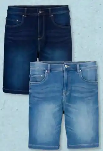 Aldi Süd Up2Fashion Herren Denim-Bermuda-Sweatshorts Angebot