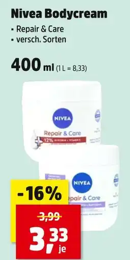 Thomas Philipps Nivea bodycream repair & care Angebot