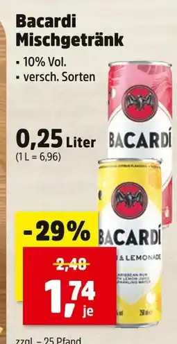 Thomas Philipps Bacardi mischgetränk Angebot