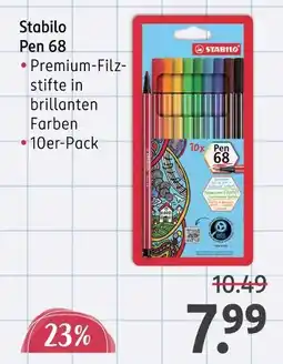 Rossmann Stabilo pen 68 Angebot