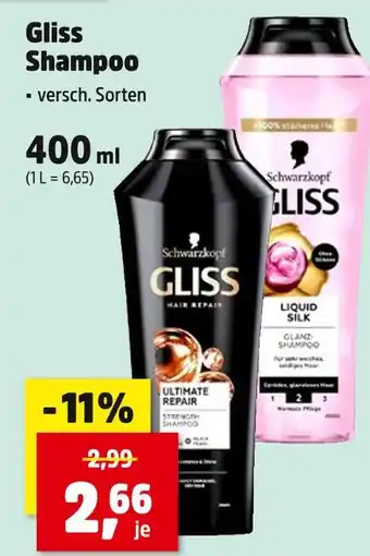 Thomas Philipps Schwarzkopf gliss ultimate repair shampoo Angebot