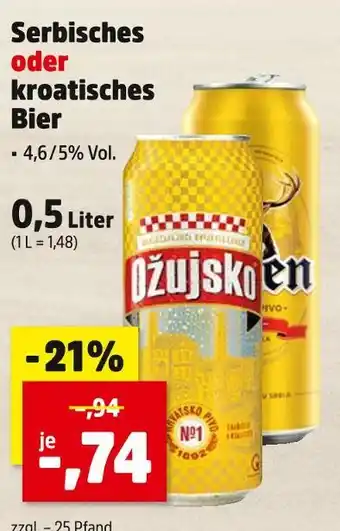 Thomas Philipps Serbisches oder kroatisches bier Angebot