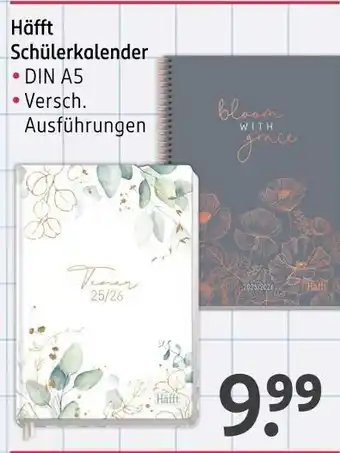 Rossmann Häfft schülerkalender Angebot