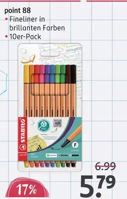 Rossmann Stabilo point 88 Angebot