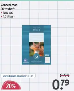 Rossmann Venceremos oktavheft Angebot