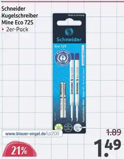 Rossmann Schneider kugelschreiber mine eco 725 Angebot