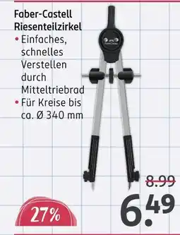 Rossmann Faber-castell riesenteilzirkel Angebot