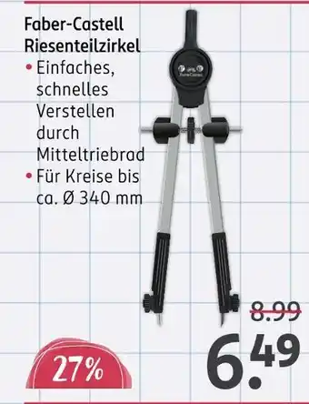 Rossmann Faber-castell riesenteilzirkel Angebot