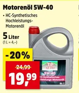 Thomas Philipps Tp auto motorenöl 5w-40 Angebot