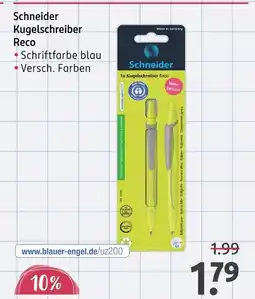 Rossmann Schneider kugelschreiber reco Angebot