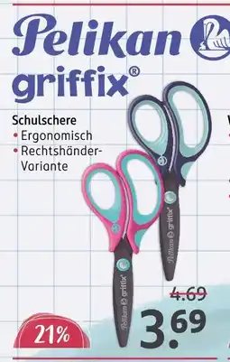 Rossmann Pelikan griffix schulschere Angebot