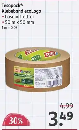 Rossmann Tesapack klebeband ecologo Angebot