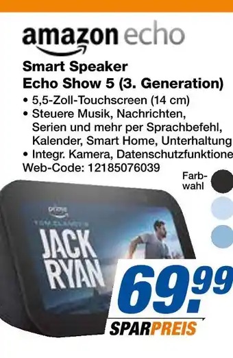 Expert Amazon echo smart speaker echo show 5 (3. generation) Angebot