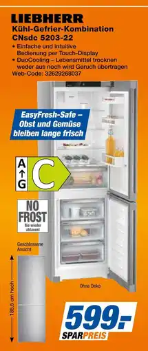 Expert Liebherr kühl-gefrier-kombination cnsdc 5203-22 Angebot