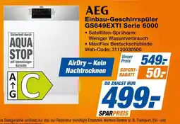 Expert Aeg einbau-geschirrspüler gs649exti serie 6000 Angebot