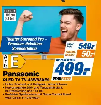 Expert Panasonic qled tv tv-43w83ae9 Angebot