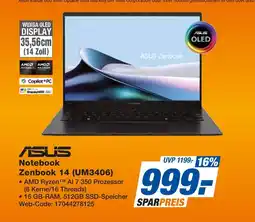Expert Asus notebook zenbook 14 (um3406) Angebot