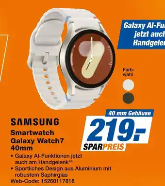 Expert Samsung smartwatch galaxy watch7 40mm Angebot