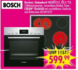Möbel Boss Bosch herdset, einbauherd hndboss22, eek a s1 Angebot