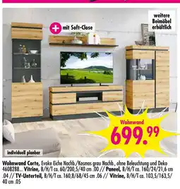 Möbel Boss Wohnwand corte Angebot