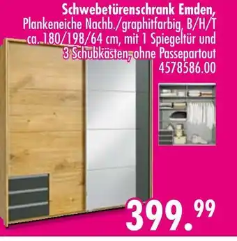 Möbel Boss Schwebetürenschrank emden Angebot