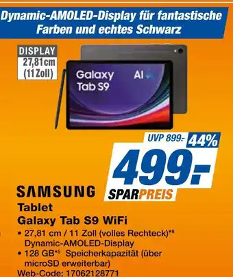 Expert Samsung tablet galaxy tab s9 wifi Angebot