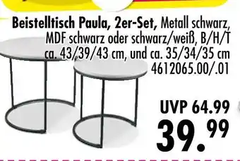 Möbel Boss Beistelltisch paula Angebot