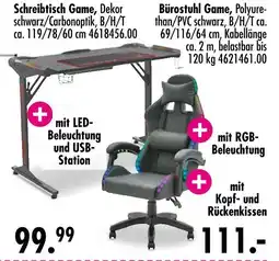 Möbel Boss Schreibtisch game oder bürostuhl game Angebot