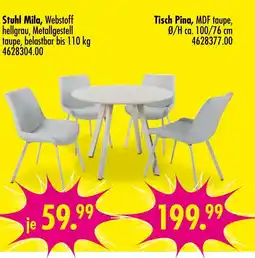 Möbel Boss Stuhl mila oder tisch pina Angebot