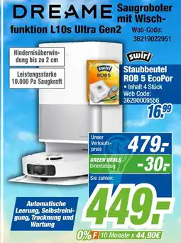Expert Dreame saugroboter mit wischfunktion l10s ultra gen2 Angebot