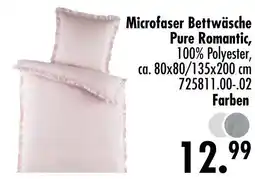 Möbel Boss Microfaser bettwäsche pure romantic Angebot