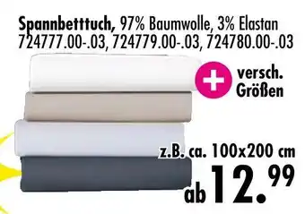 Möbel Boss Spannbetttuch Angebot