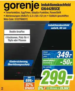 Expert Gorenje induktionskochfeld gi6442bsce Angebot
