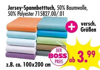 Möbel Boss Jersey-spannbetttuch Angebot