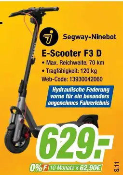 Expert Segway-ninebot e-scooter f3 d Angebot