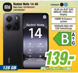 Expert Xiaomi redmi note 14 4g Angebot