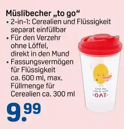 Rossmann Müslibecher 'to go' Angebot